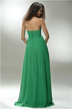 Ruched A-line Sweetheart Long Bridesmaid/Prom Dress