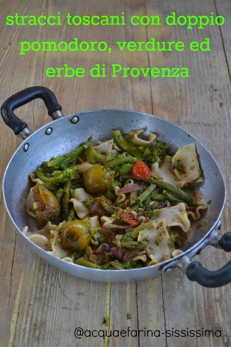 stracci toscani con verdure ed erbe aromatiche