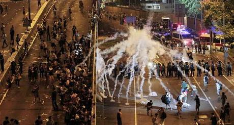 Hong Kong: manifestanti lasciano posti di occupazione, ma tensione ancora alta. 165 feriti negli ultimi scontri