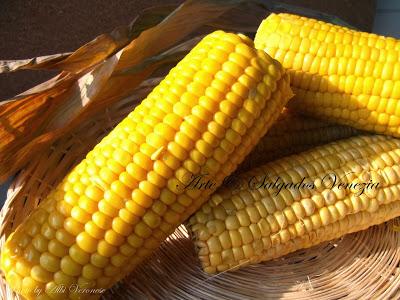 Mingau de milho verde ( curau) Polenta dolce con canella