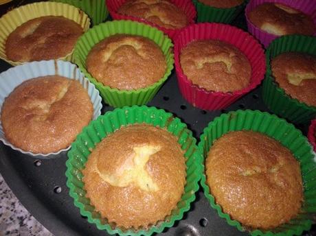 Muffin al limone e pesche