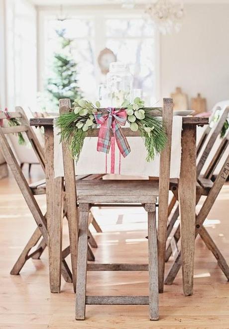 Ispirazioni Natalizie: Bianco, Verde, Latta e Legno.