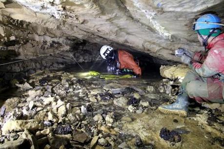 Progetto Sebino:  Abisso Bueno Fonteno, seconda immersione dell’anno nel sifone Non Ostante