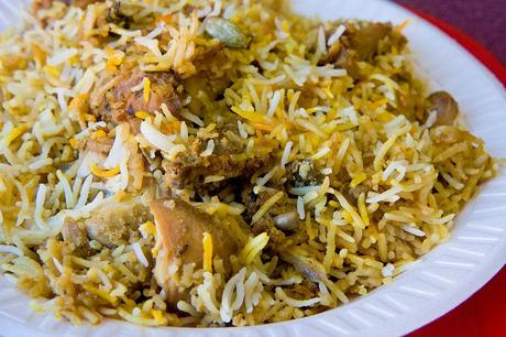 Biryani, ricetta con riso basmati e pollo