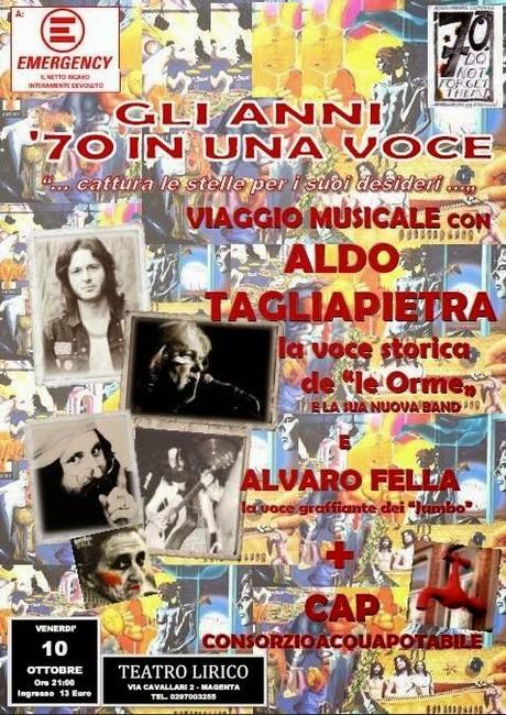 Aldo Tagliapietra e la sua Band + Alvaro Fella e CAP: doppio appuntamento live