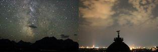 Night sky glacier and Berlin - small