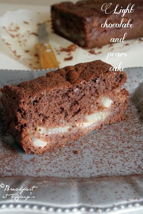 Torta pere e cioccolato light / Light chocolate and pears cake