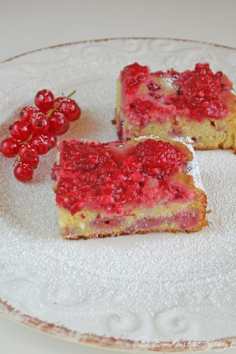 Torta fredda di ricotta e lamponi / Cold ricotta cake with raspberries