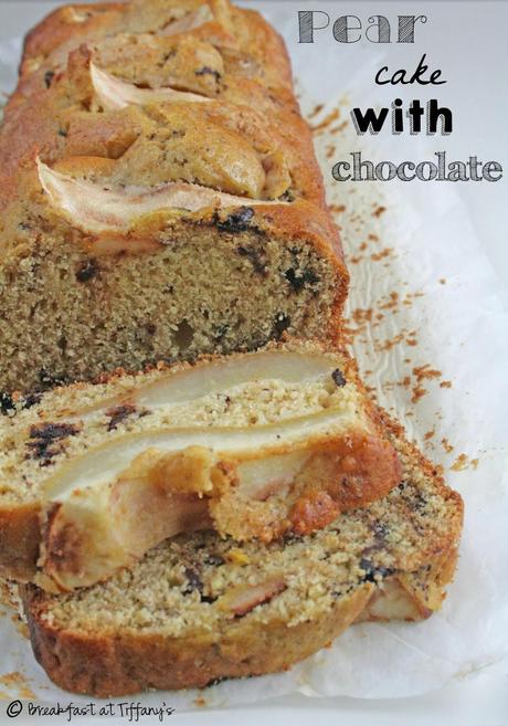 Torta di pere e scaglie di cioccolato / Pear cake with chocolate flakes recipe