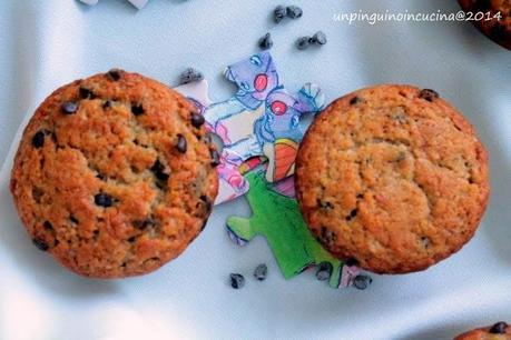 Muffin banane e cioccolato senza lattosio 