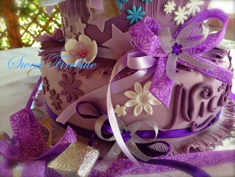 ❀❤︎Torta con Violetta e....tantissimi fiocchi!❤︎❀