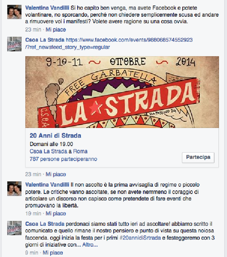 Centri sociali all'attacco della dignità e della civiltà. Sbeffeggiati, umiliati e derisi i volontari di Retake Roma. Il rispetto non deve passare a Garbatella e Ostiense