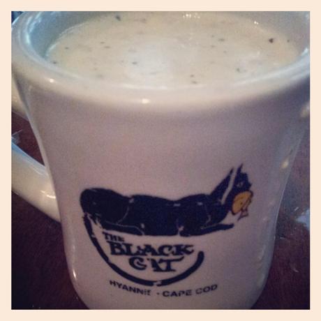 Clam Chowder at Black Cat Tavern, Hyannis, Cape Cod