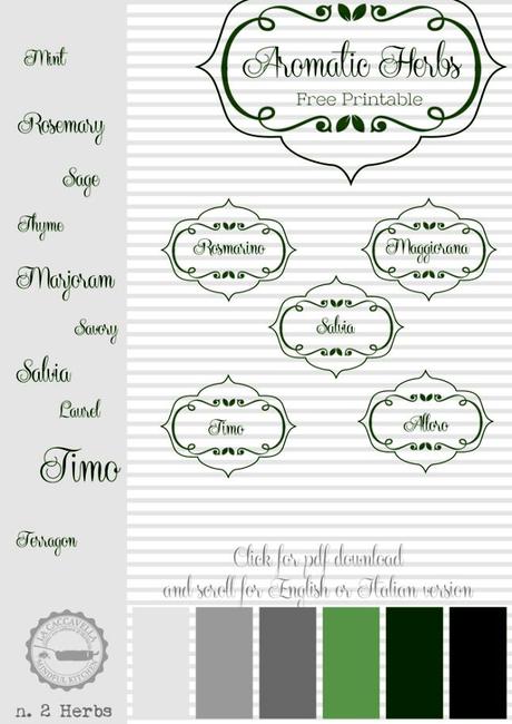 lacaccavella,freeprintable, stampabili, freebie, labels, kitchen, kitchenlabels, etichette, cucina, etichettecucina, organizer, organizzazione