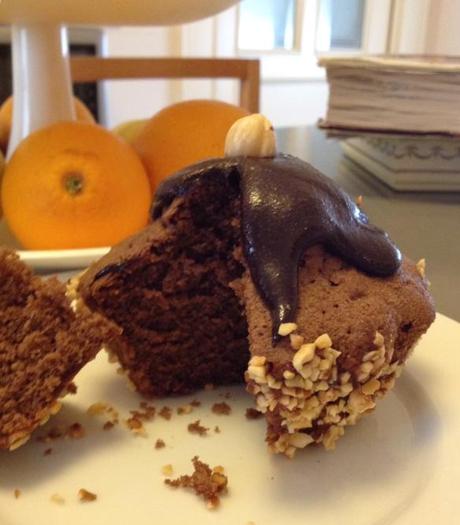 tortino al cioccolato con crema di nocciole