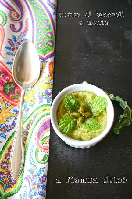 crema di broccoli alla menta