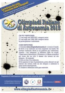 Poster delle Olimpiadi Italiane di Astronomia 2015. Crediti: Olimpiadi Italiane di Astronomia /sito web: http://www.iaps.inaf.it/olimpiadiastronomia/