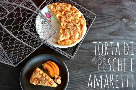 Torta sublime di pesche e amaretti