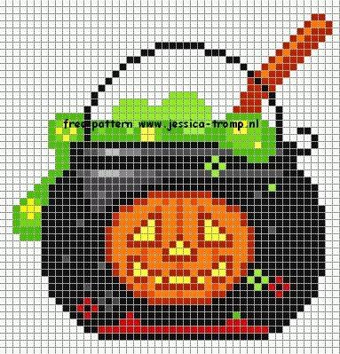 Raccolta schemi a punto croce tema Halloween