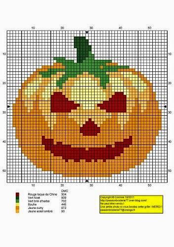 Raccolta schemi a punto croce tema Halloween