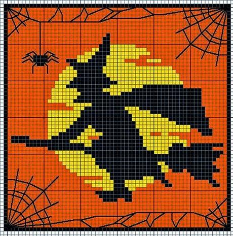 Raccolta schemi a punto croce tema Halloween