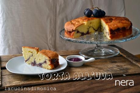 torta all'uva nera e la storia della volpe e l'uva