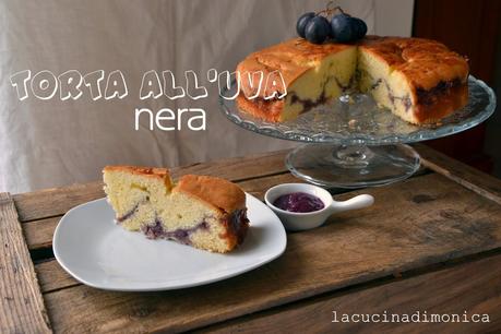 torta all'uva nera e la storia della volpe e l'uva