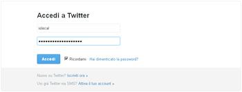accesso twitter