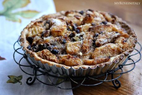 Crostata mele, uvetta e pinoli