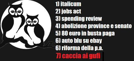 Chi non la pensa come Renzi è un gufo!?