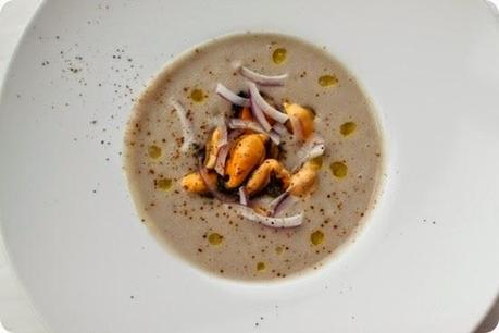 Crema di fagioli e cozze