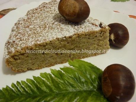 Torta di castagne e mandorle al profumo di limone