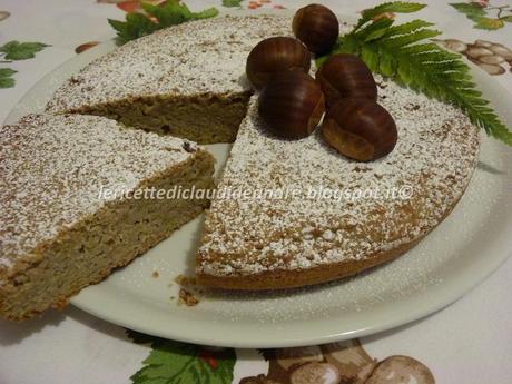 Torta di castagne e mandorle al profumo di limone