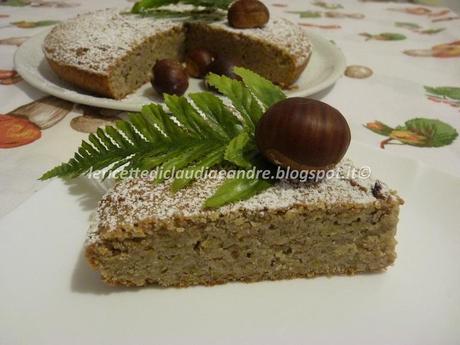Torta di castagne e mandorle al profumo di limone