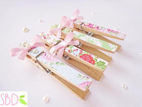 Mollette decorate Shabby - Shabby Clothespins Decoration