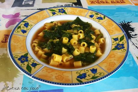 Pasta con la teneruma. Ricetta tradizionale siciliana.