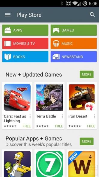 Con il Play Store 5.0 arriva il Material Design