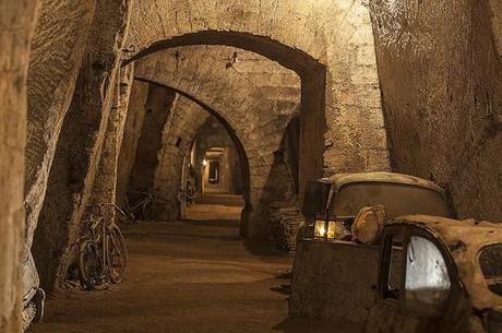 Italy, Naples: Tunnel Borbonico, down under the surface