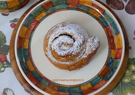 Chiocciole di Brioche con Marmellata di Castagne