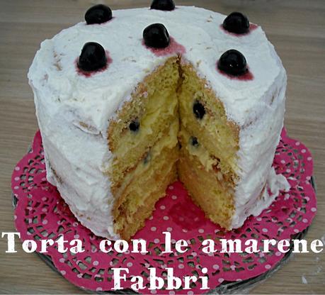 Torta con le amarene e crema!!