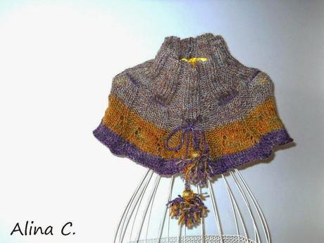 Collo-coprispalle ai ferri con lana Missoni / Knitted cowl with Missoni yarn