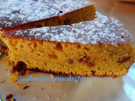 Torta quattro quarti con ricotta e zafferano, senza burro, in padella