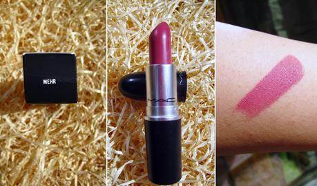 Mac Cosmetics Mehr Lipstick - swatches, comparison, makeup look