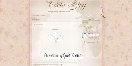 Tema Esclusivo per blog nr. 13-2014, stile pagina di quaderno