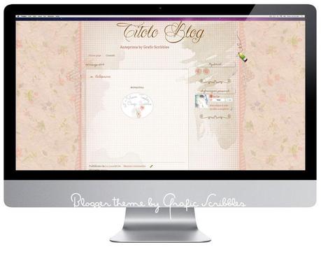 Tema Esclusivo per blog nr. 13-2014, stile pagina di quaderno