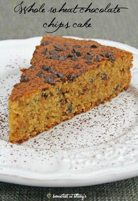 Torta integrale al cioccolato / Whole wheat chocolate chips cake