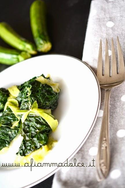 Involtini di cavolo nero alle zucchine