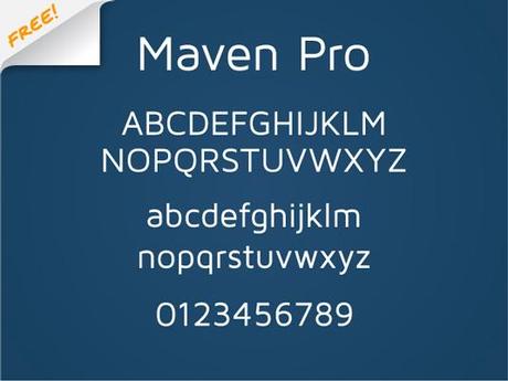 maven pro free font