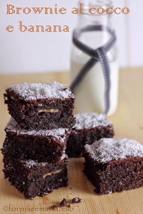 Brownie al cocco e banana