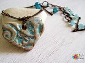 Cuore ceramica, angelite giada